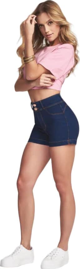 SHORT DE MEZCLILLA CINTURA ALTA