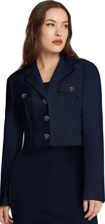 SACO CROP CON BOTONES