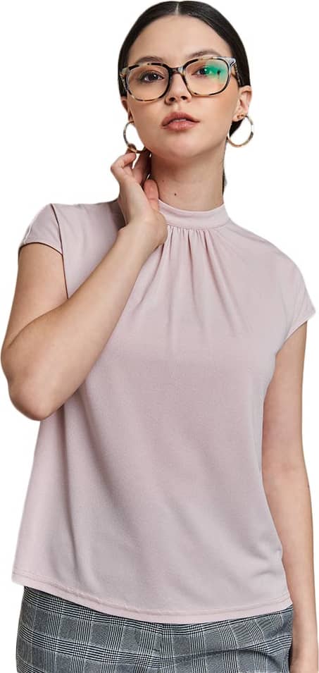 BLUSA LISA MANGA CORTA