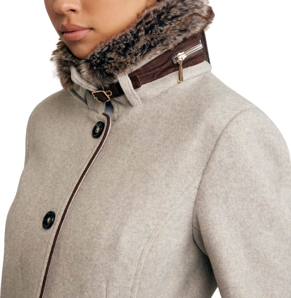 ABRIGO CUELLO PELUCHE