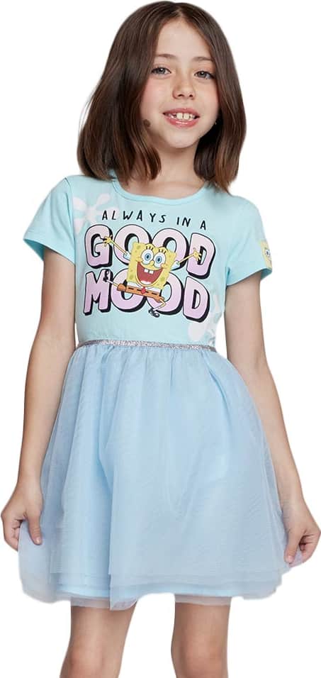 VESTIDO ESTAMPADO/ APLICACIONES