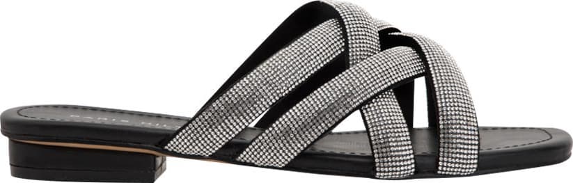 Sandalia Tacon Bajo Brillos