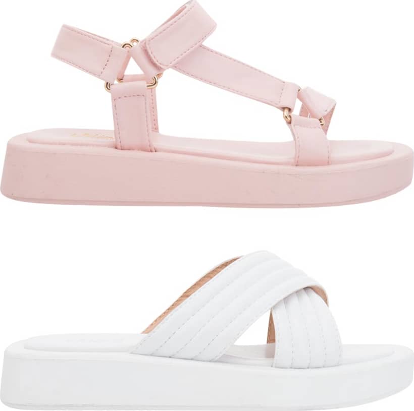 Kit Sandalia Plana Monocolor