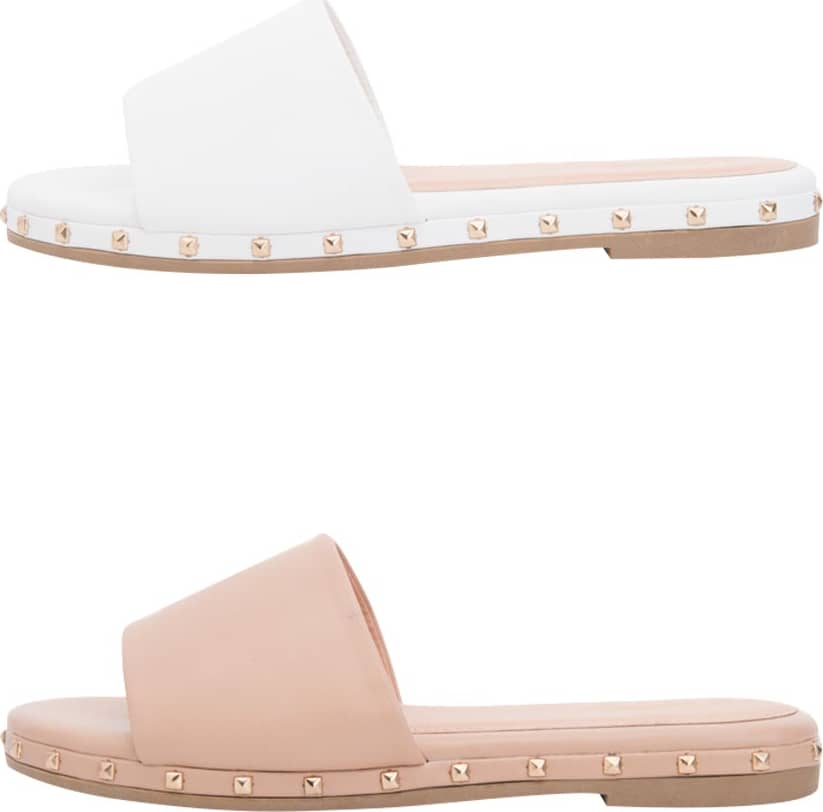 Kit Sandalia Planas Monocolor Estoperoles