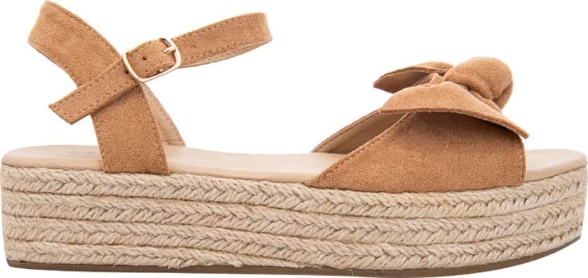 Sandalia Plana Yute Moño