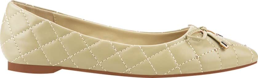 Ballerina Puntal Capitonada Con Moño