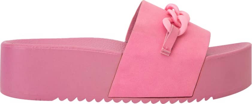 Sandalia Plana Altura Media Monocolor