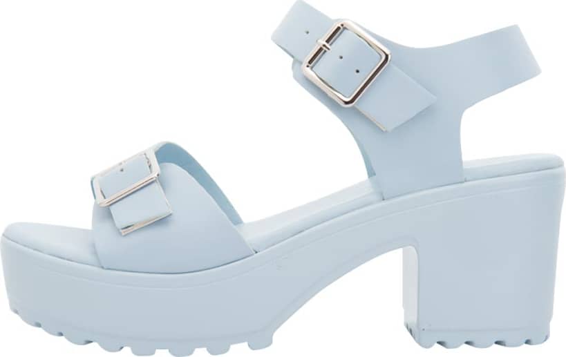 Sandalia Plataforma Tacon Monocolor