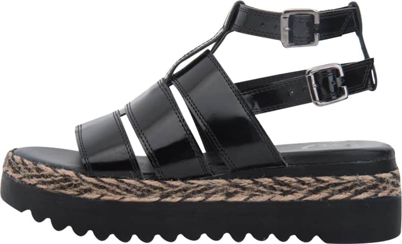 Sandalia Plana Track Contorno Trenzado