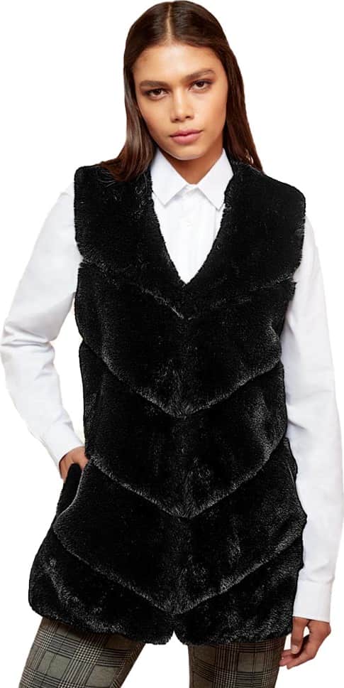 Combinar Chaleco Negro Chalecos Con Peluche Mujer Combinar Chaleco