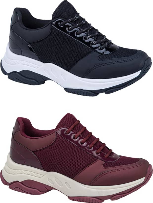 Kit pares choclo tenis casual urbano dama multicolor Urban Shoes