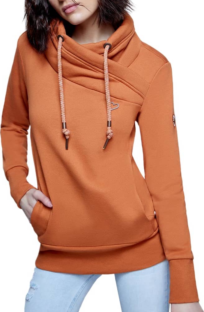 Sudadera Cuello Alto Bolsas Laterales