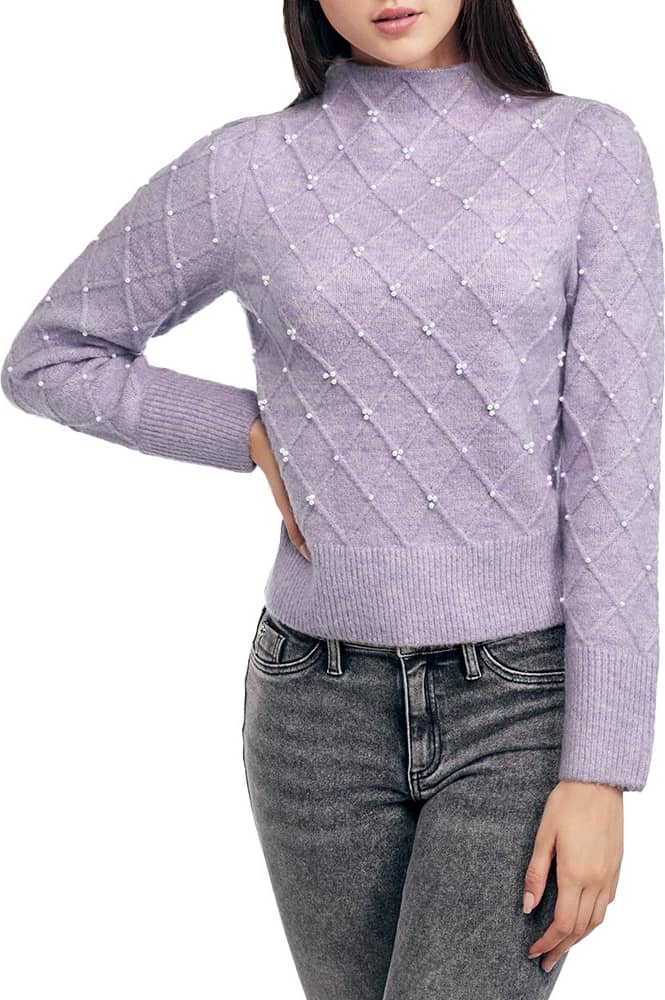 SWEATER CON ADORNO DE PERLAS
