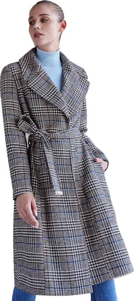 Abrigo Largo A Cuadros