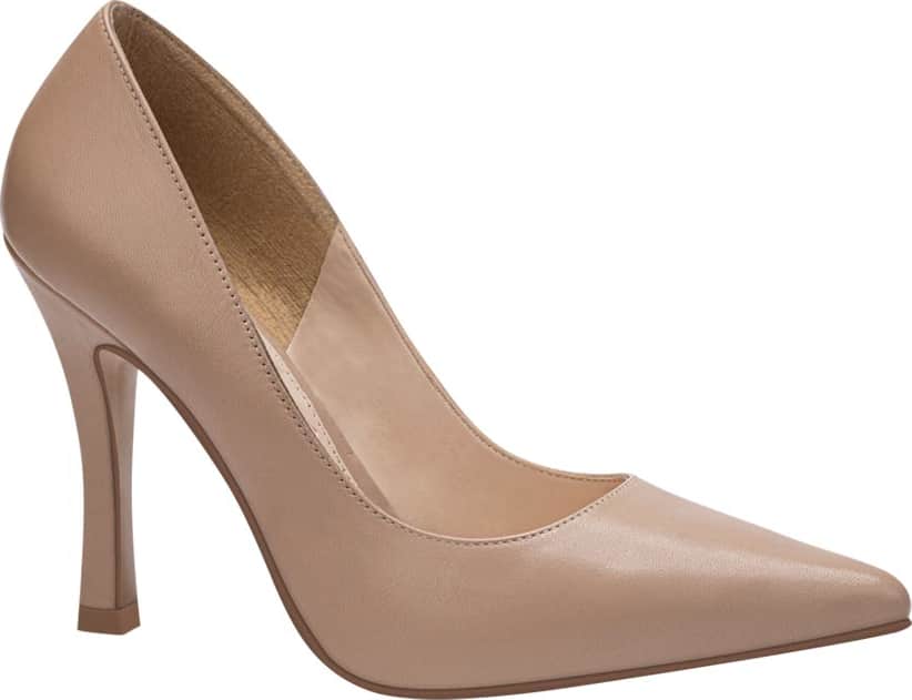 Zapatilla Piel Tacón Asimétrico