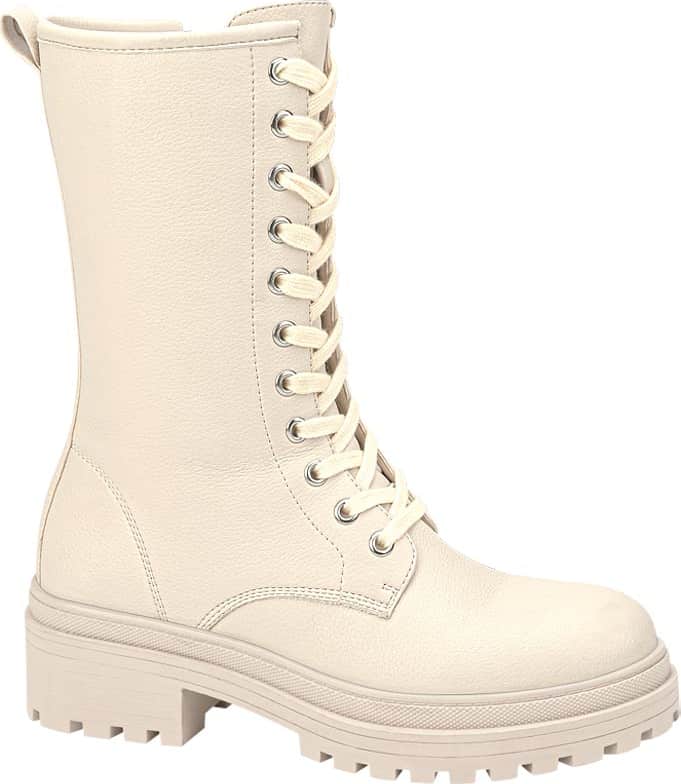 Bota Militar Pu Tubo Alto Liso