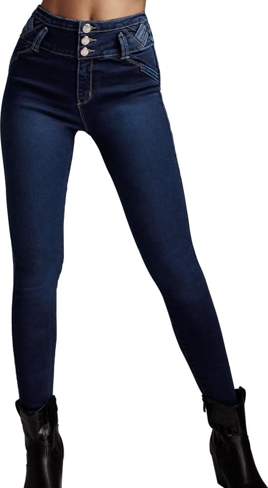 Jeans Skinny Cintura Alta