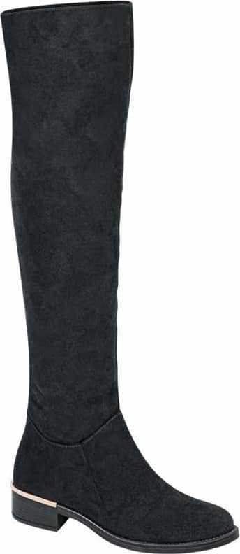 BOTA EXTRA LARGA ANTE CON PLACA EN TACÓN