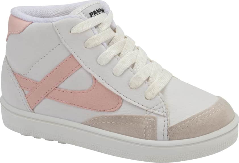 Calzado Tenis Panam De Bota Bota Tenis Casual Urbano Niña Blanco