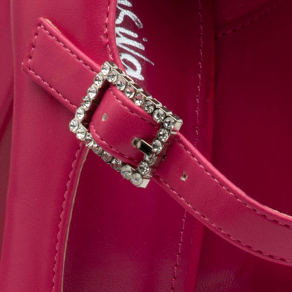 ZAPATO PUNTA CUADRADA DOBLE PLATAFORMA TACÓN ANCHO