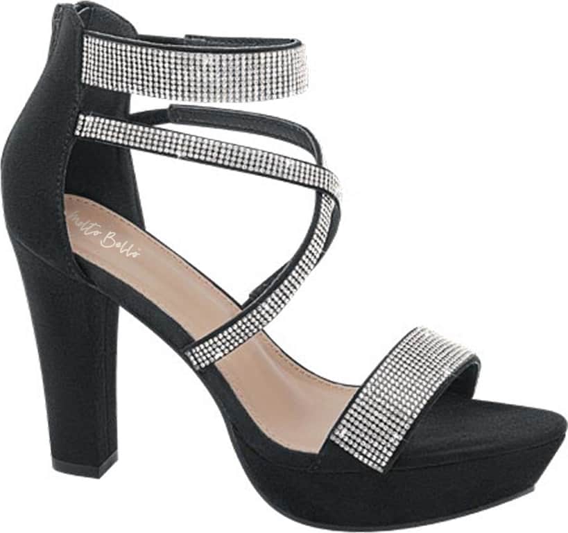 SANDALIA PLATAFORMA TACÓN PIEDRAS