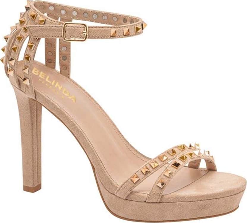 SANDALIA TACÓN DELGADO PLATAFORMA TIRAS