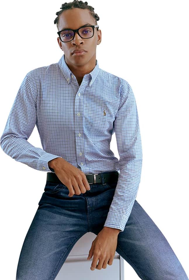 CAMISA REGULAR FIT TELA OXFORD MANGA LARGA