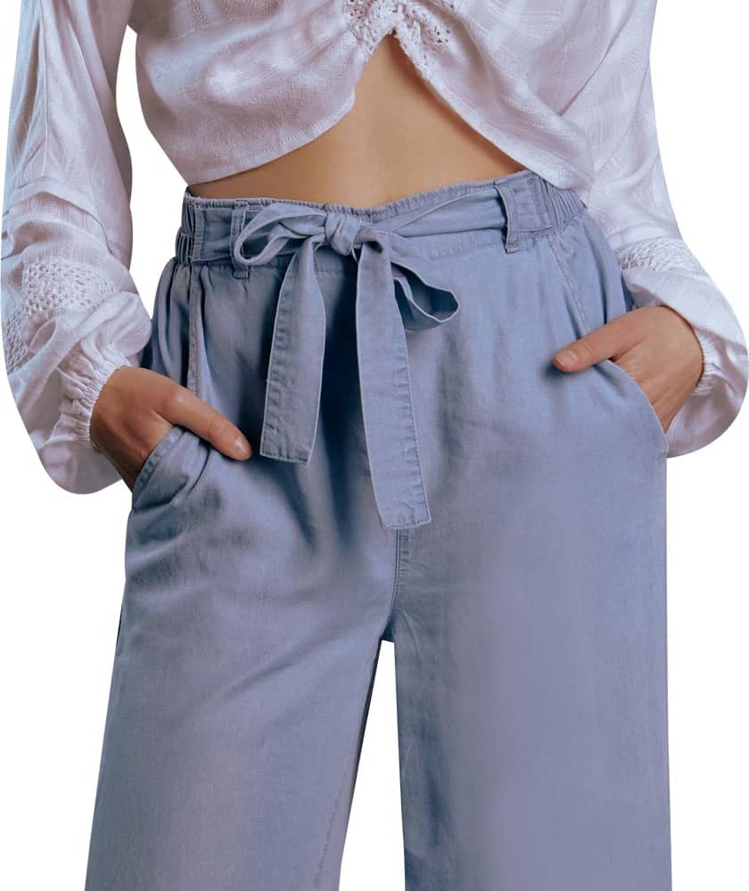 PANTALON CASUAL PIERNA ANCHA CINTURA ALTA