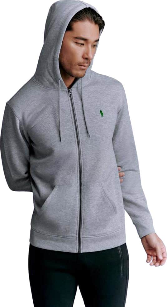 SUDADERA BASICA C/CIERRE CON CAPUCHA