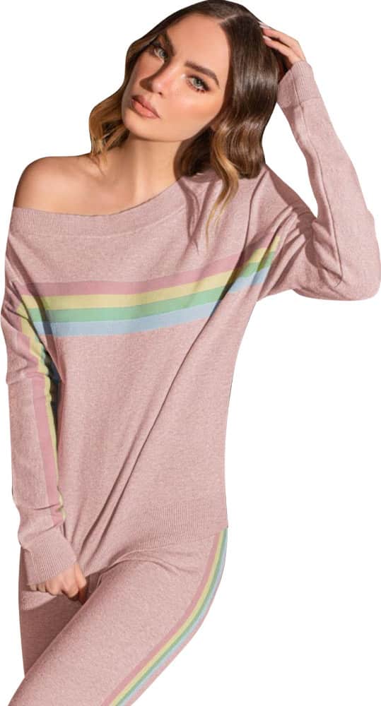 SUDADERA DE MODA OFF SHOULDER