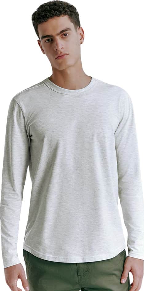 PLAYERA BASICA MANGA LARGA CUELLO REDONDO