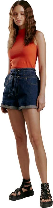 SHORT CON CINTO DENIM STRETCH