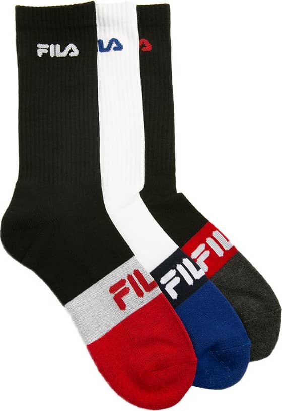 Calcetas 3pk Fila Color Block Hc Crew