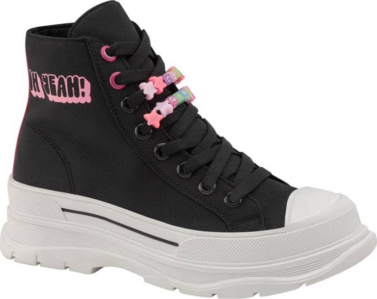 Bota tenis casual urbano niña negro Bambino modelo 3865