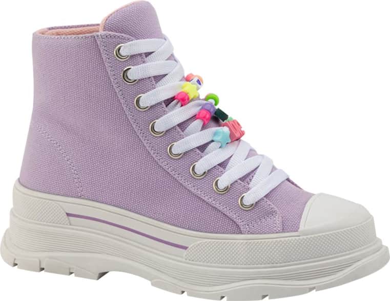 Bota tenis casual urbano niña lila Bambino modelo 3863