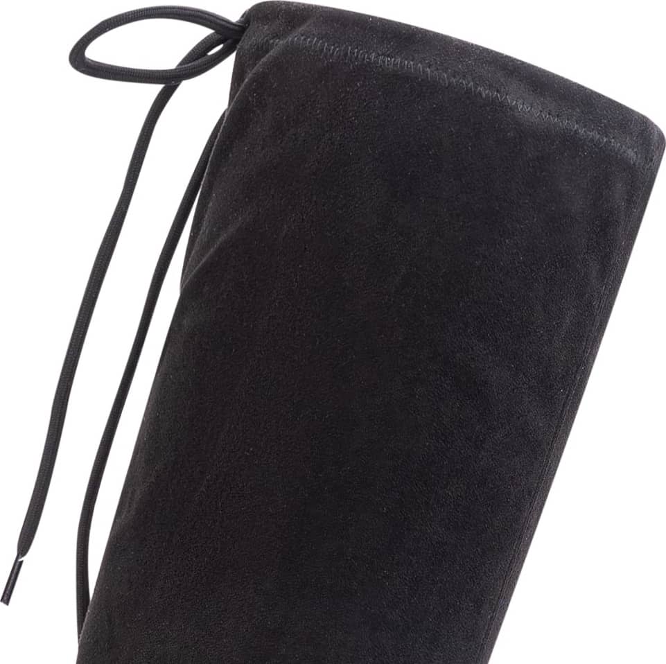 BOTA EXTRA LARGA ANTE AJUSTABLE CON PLACA EN TACÓN