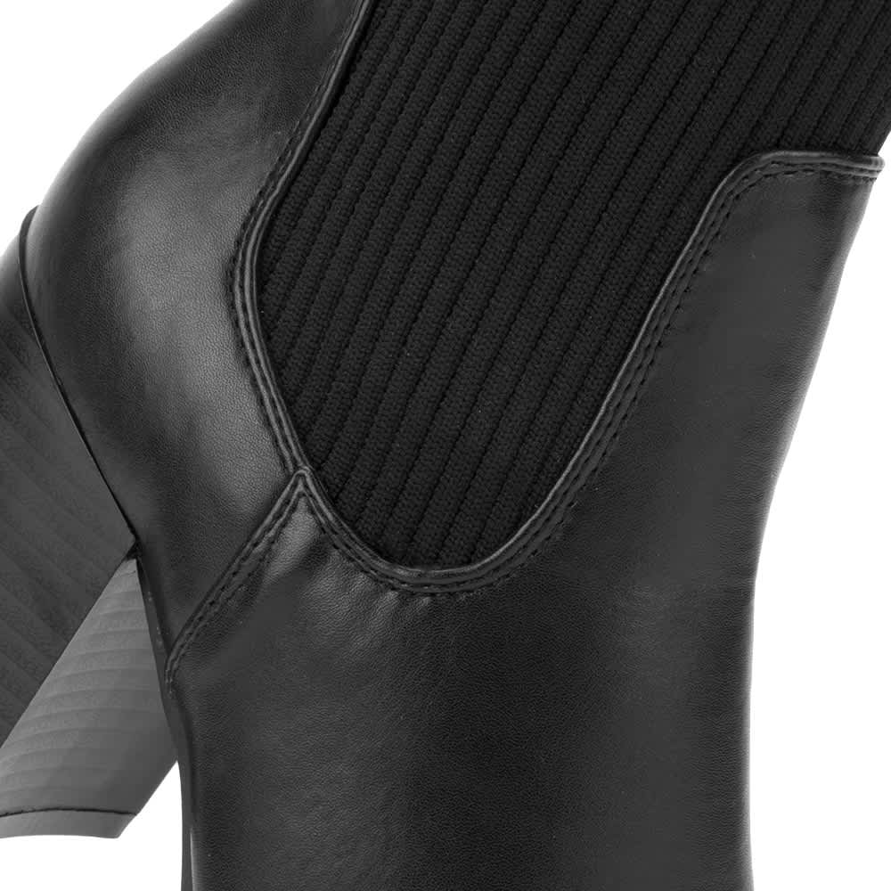 BOTA TEXANA PU CON TUBO DE CALCETIN, PUNTAL