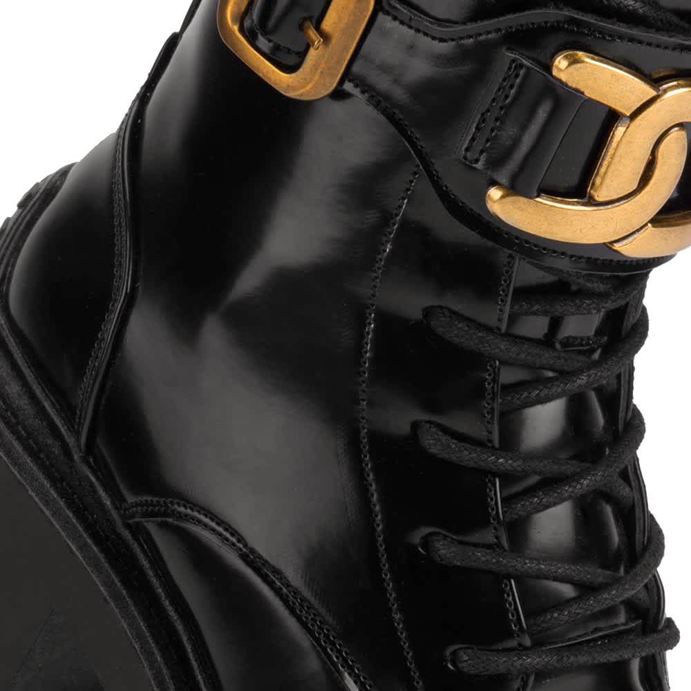 BOTA MILITAR PU TUBO ALTO LISO