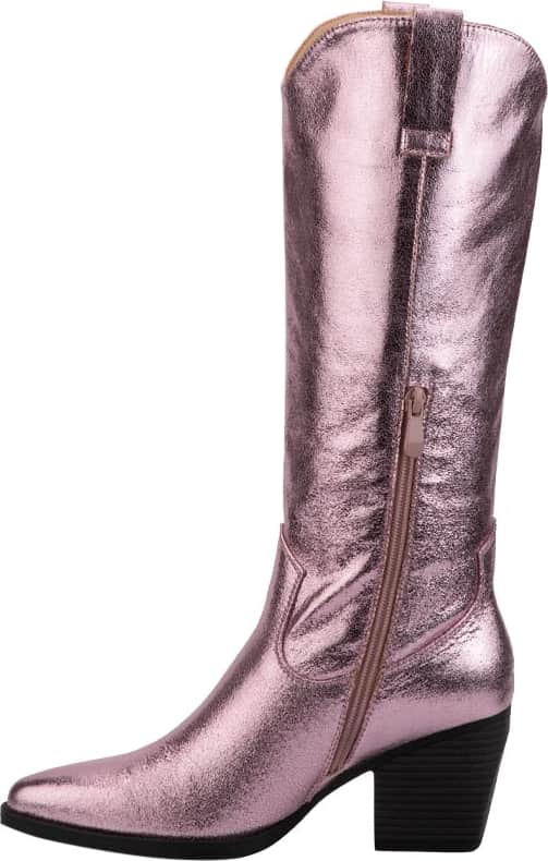 BOTA VAQUERA PU METÁLICO PUNTAL CON TACÓN BAJO