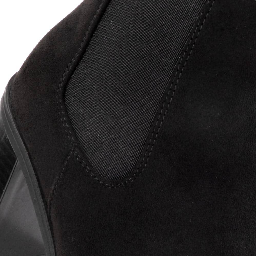 BOTA VESTIR ANTE TACÓN ANCHO CON ARRUGA EN TUBO