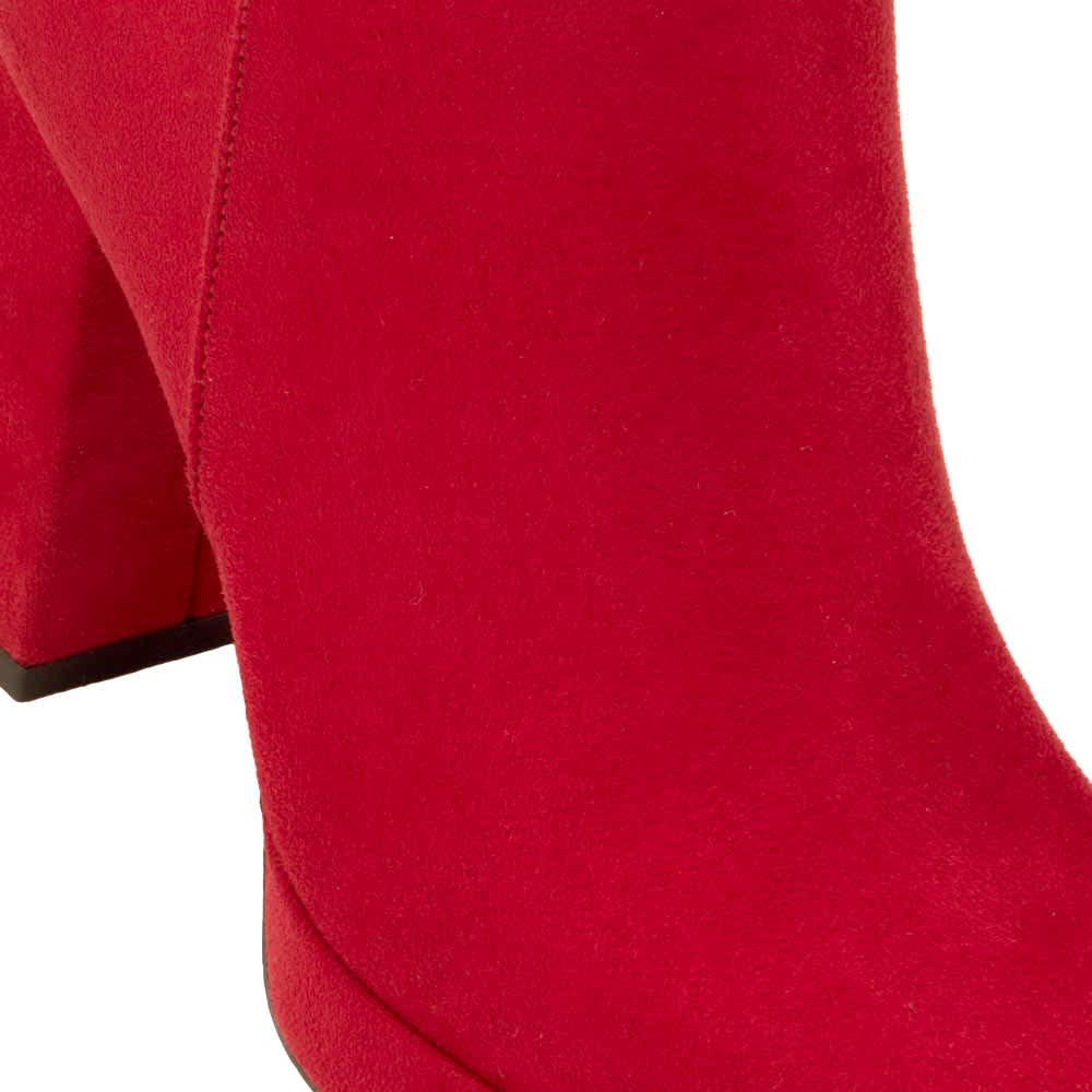 BOTA VESTIR ANTE LISO TACON ANCHO PUNTA CUADRADA