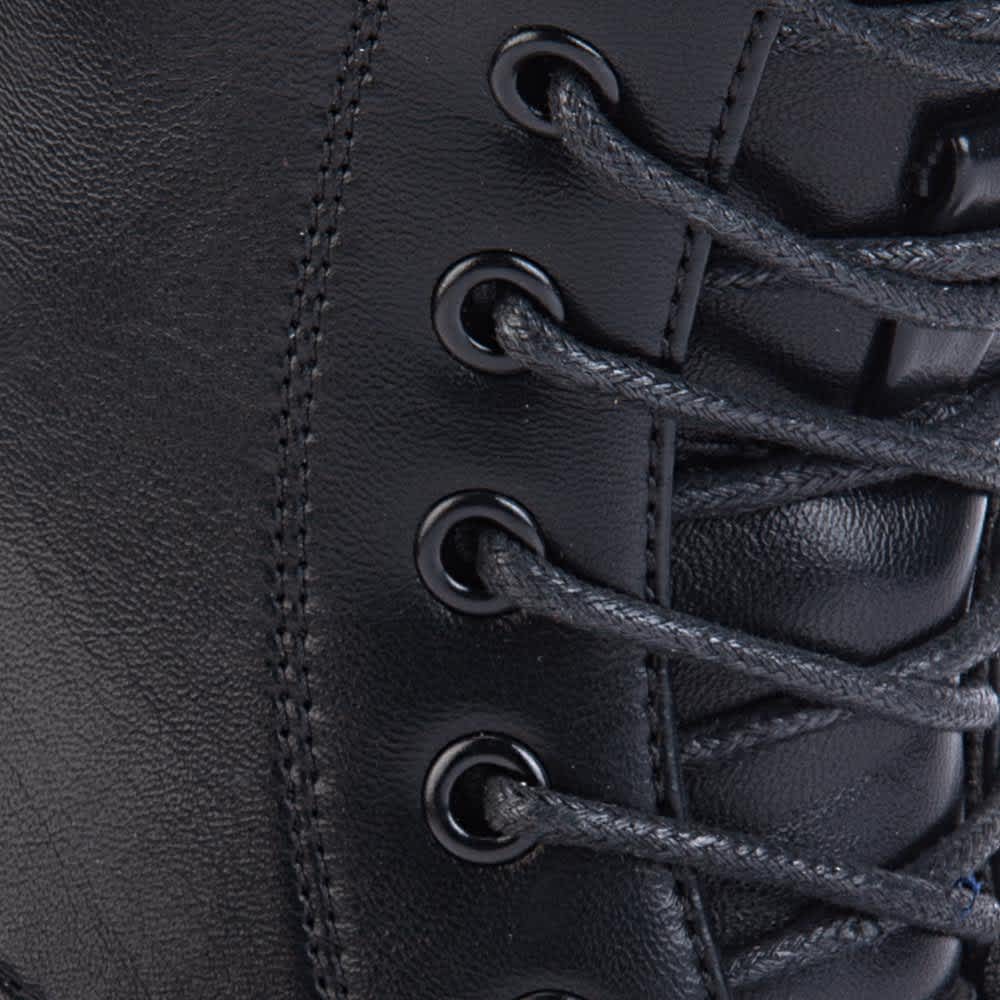 BOTA MILITAR PU LISO SUELA TRACK CIERRE INTERNO