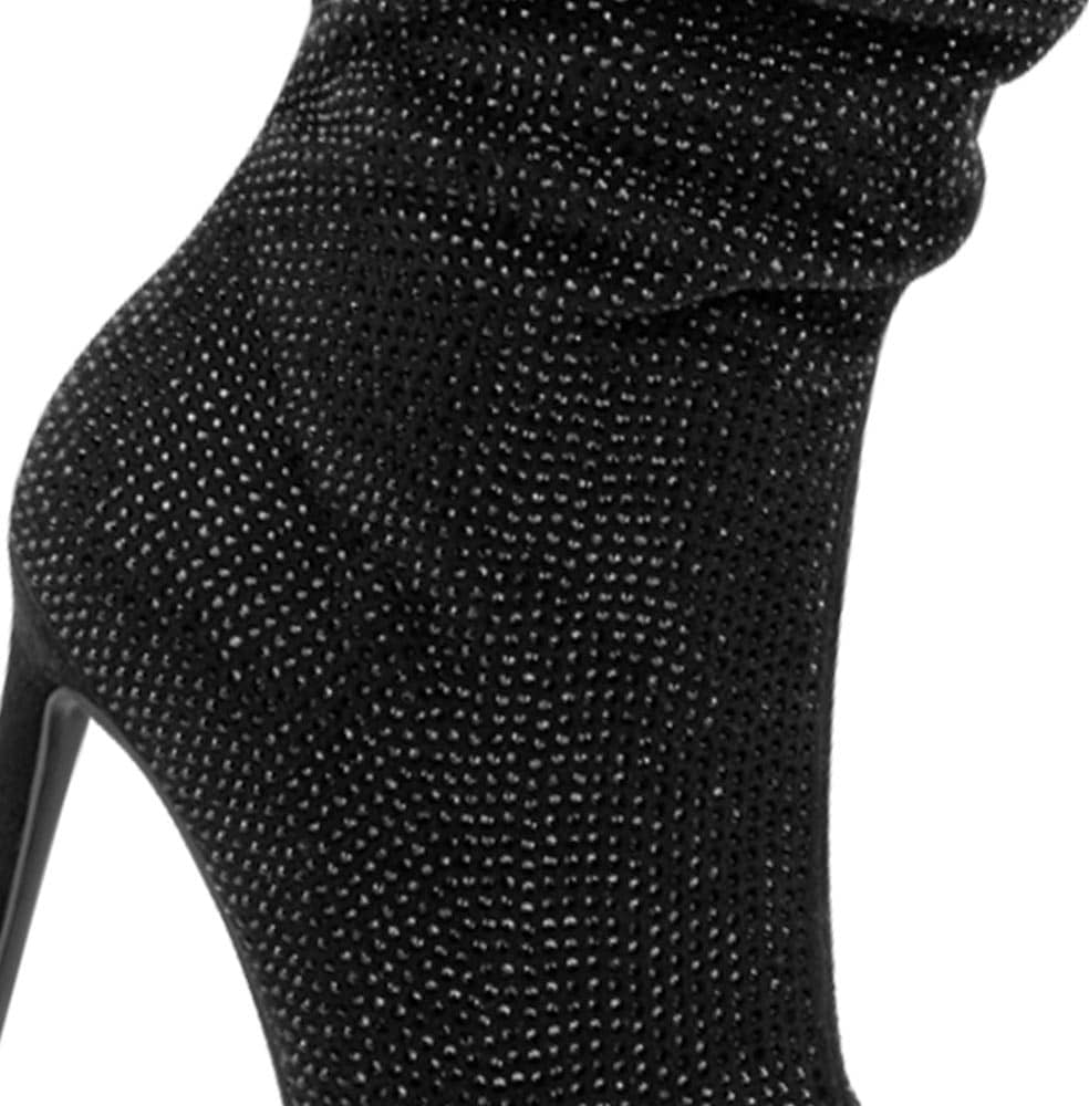 BOTA VESTIR TUBO ALTO ARRUGA PIEDRAS