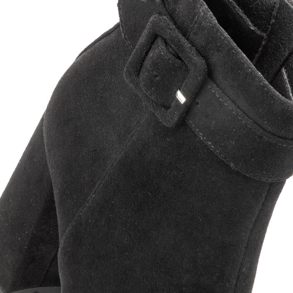 BOTA VESTIR ANTE PLATAFORMA CON TACON ANCHO CON HEBILLA