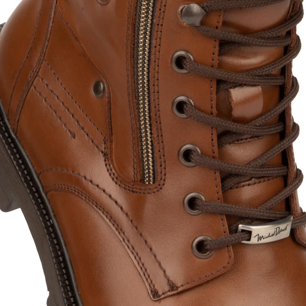 Botines tipo leñador casual michel domit caballero cafes piel