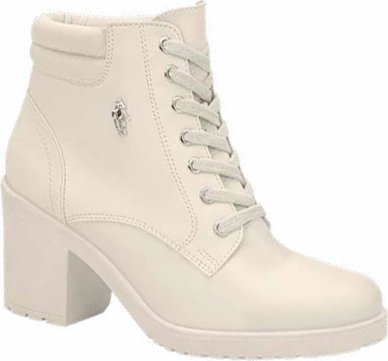 BOTA MILITAR PU CON CORDONES DE TACÓN