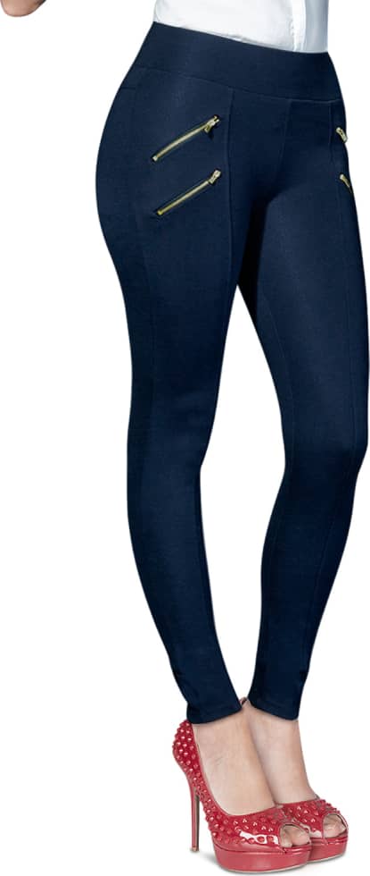 Casual navy blue leggings for women Holly Land model 1861 – Conceptos