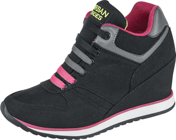 Urban casual tennis boot for women black Urban Shoes model 061