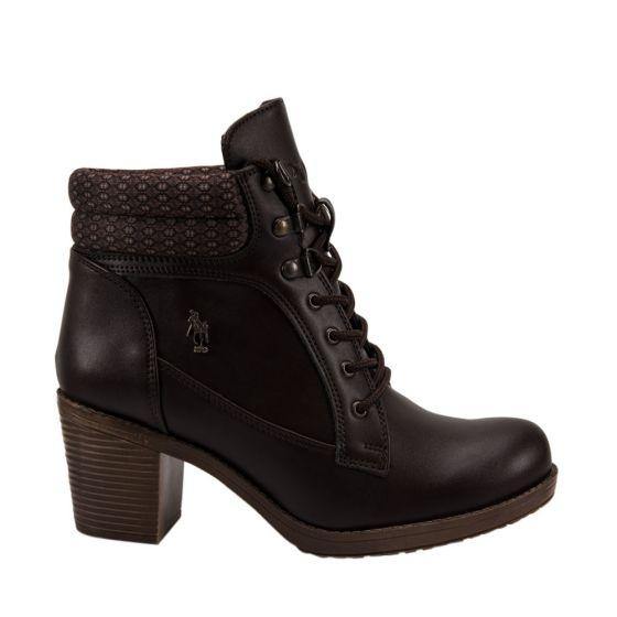 Botines estilo Heavy Café Unisex Hpc Polo 7701 - Conceptos