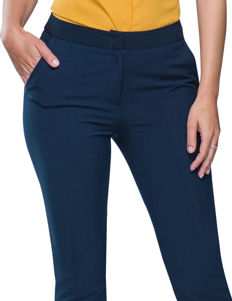 Pantalon de vestir (formal) dama azul marino Choppard modelo 01